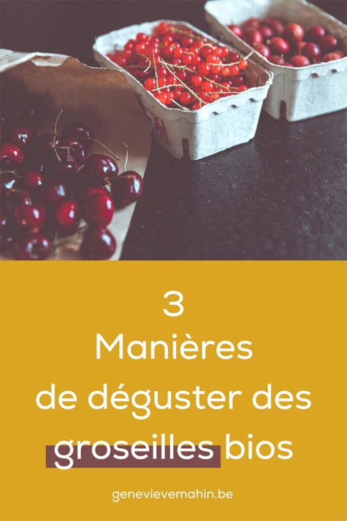 Recettes saines - groseilles