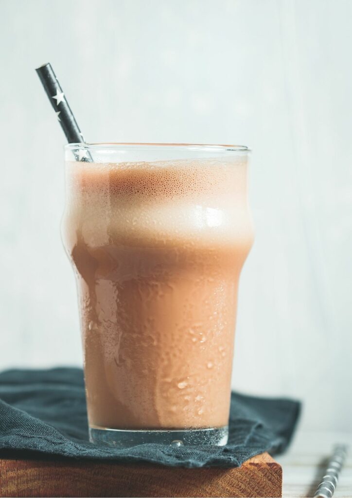 Smoothie poires et chocolat